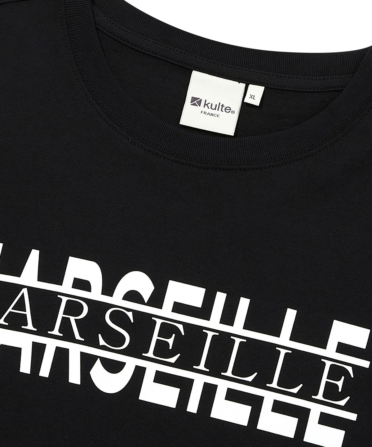 쿨트(KULTE) MARSEILLE FLAT T-SHIRT 블랙