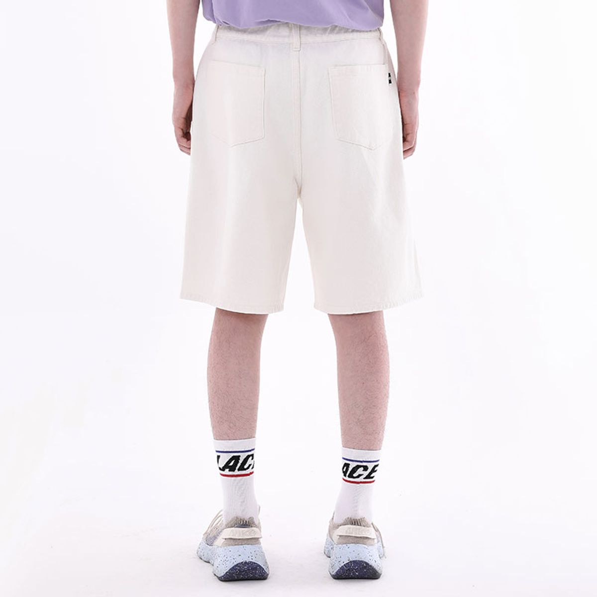 쿨트(KULTE) WIDE BURMUDA DENIM SHORT 아이보리