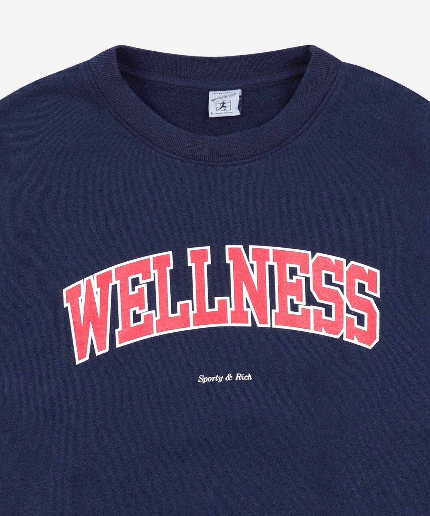 MUSINSA | SPORTY&RICH Wellness Ivy Sweatshirt - Navy: Sports