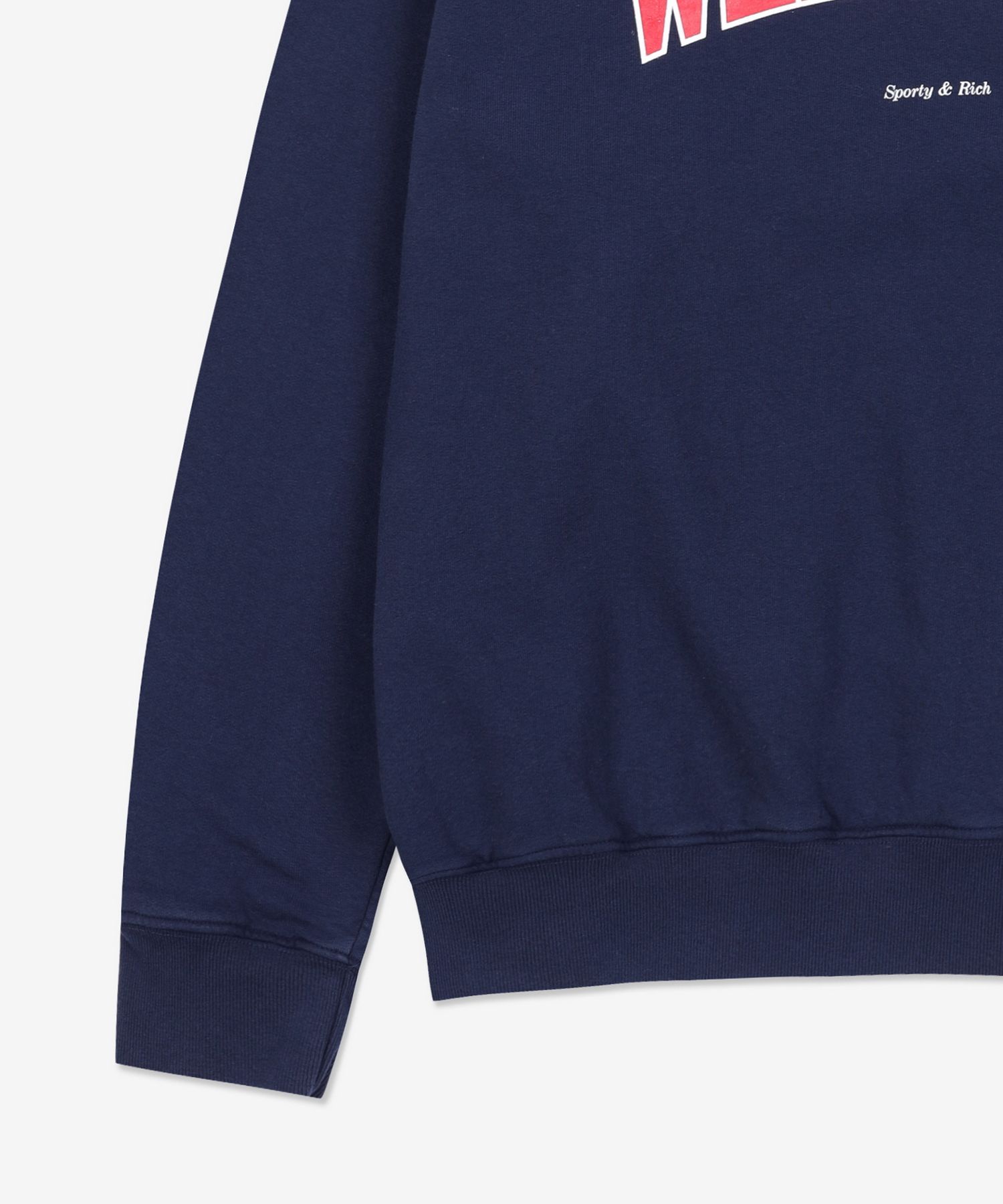 ★Sporty & Rich★ Wellness Ivy Sweatshirt Navy Sports Red CR Wellness Ivy Rugby Crewneck - White/Navy/Red – Sporty & Rich