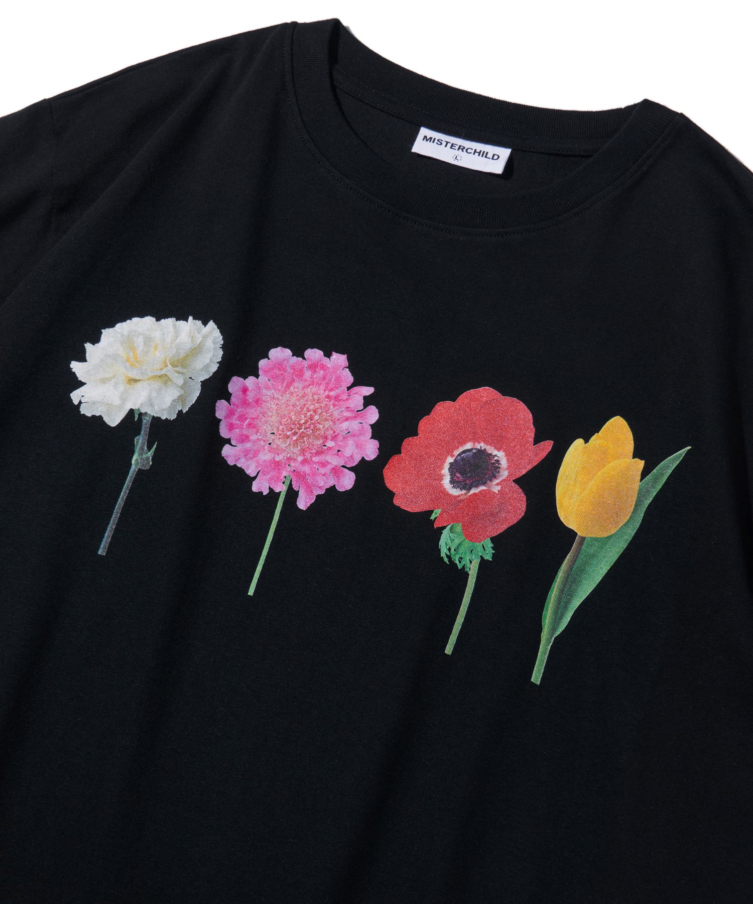 ■MISTER CHILD■ FLOWER GARDEN Tシャツ black / unisex MUSINSA公式 | MISTER CHILD Flower Garden T-Shirt Black