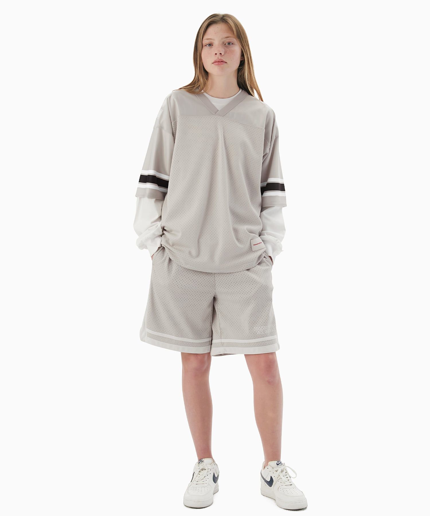 【THISISNEVERTHAT】Football Tee Grey MUSINSA | thisisneverthat® Mesh Football Jersey Silver