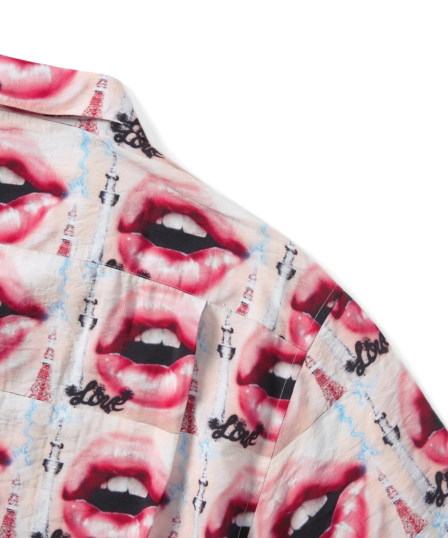 【THISISNEVERTHAT】リップス レーヨンシャツ ピンク MUSINSA | thisisneverthat® Lips Rayon Shirt Pink