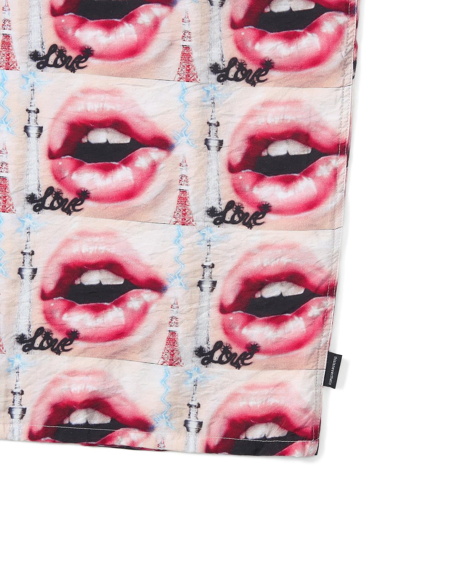 【THISISNEVERTHAT】リップス レーヨンシャツ ピンク MUSINSA | thisisneverthat® Lips Rayon Shirt Pink