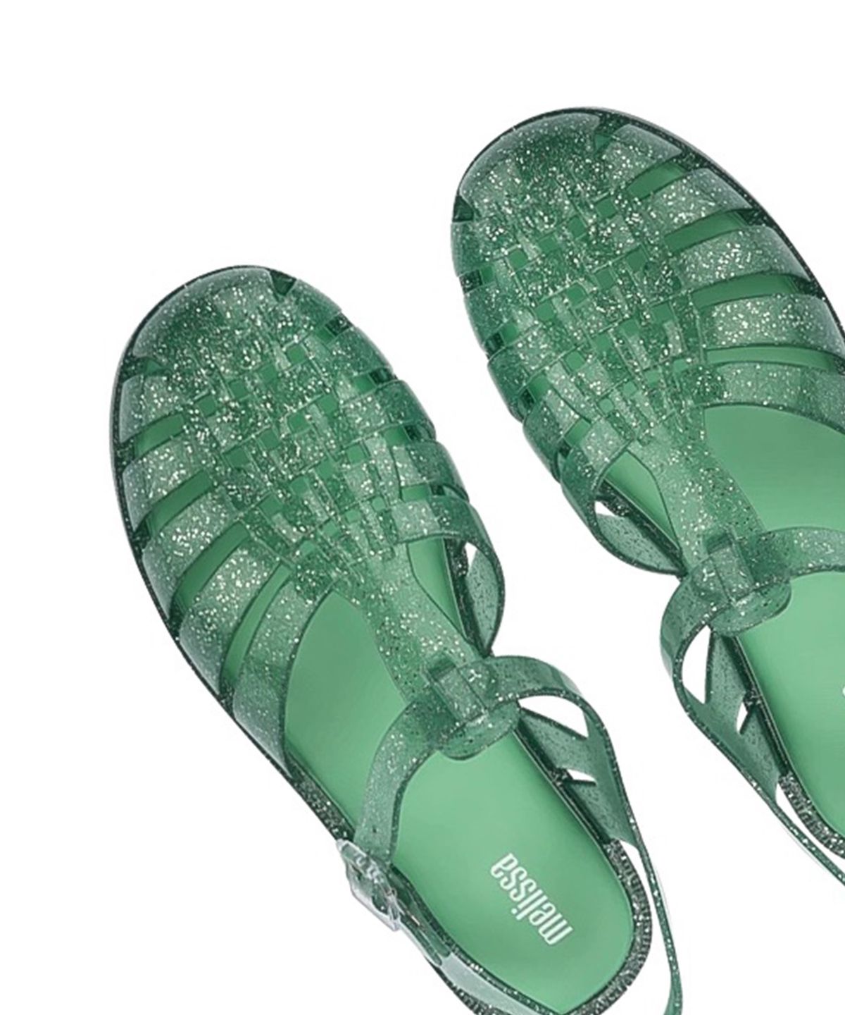 멜리사(MELISSA) 포제션 샤이니 샌들 Glitter Green
