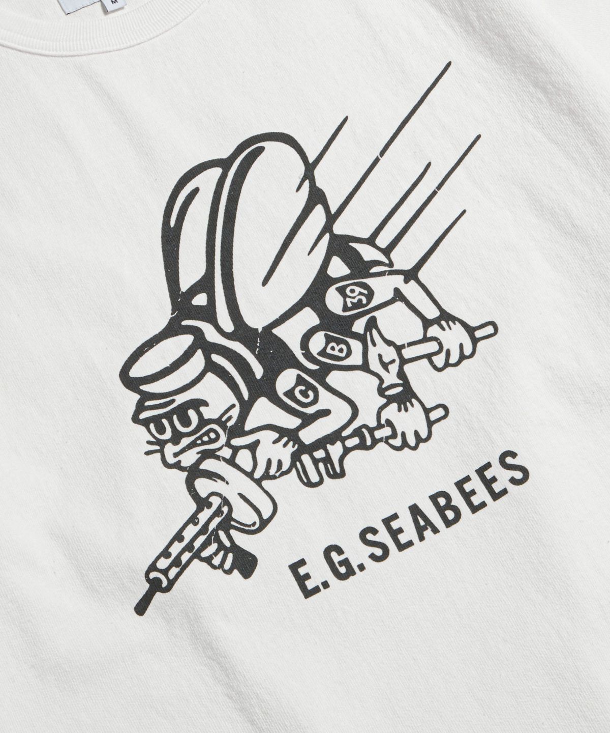 에스피오나지(ESPIONAGE) Seabees Heavyweight Tee Off White