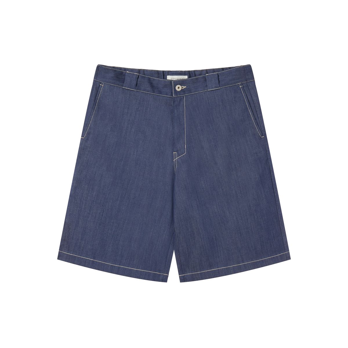 컨티먼트(CONTEMENT) LYOCELL DENIM LOOSE FIT SHORTS
