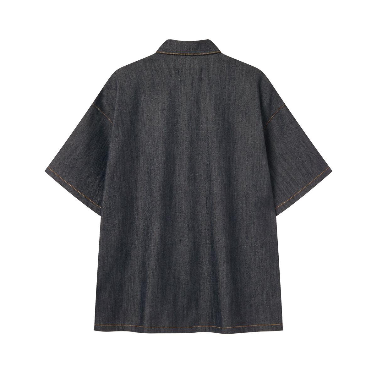 컨티먼트(CONTEMENT) LYOCELL DENIM SNAP FRONT SHIRT
