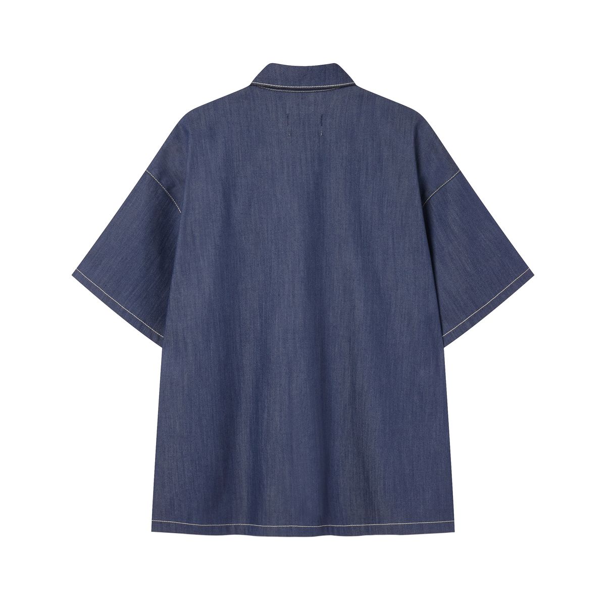 컨티먼트(CONTEMENT) LYOCELL DENIM SNAP FRONT SHIRT