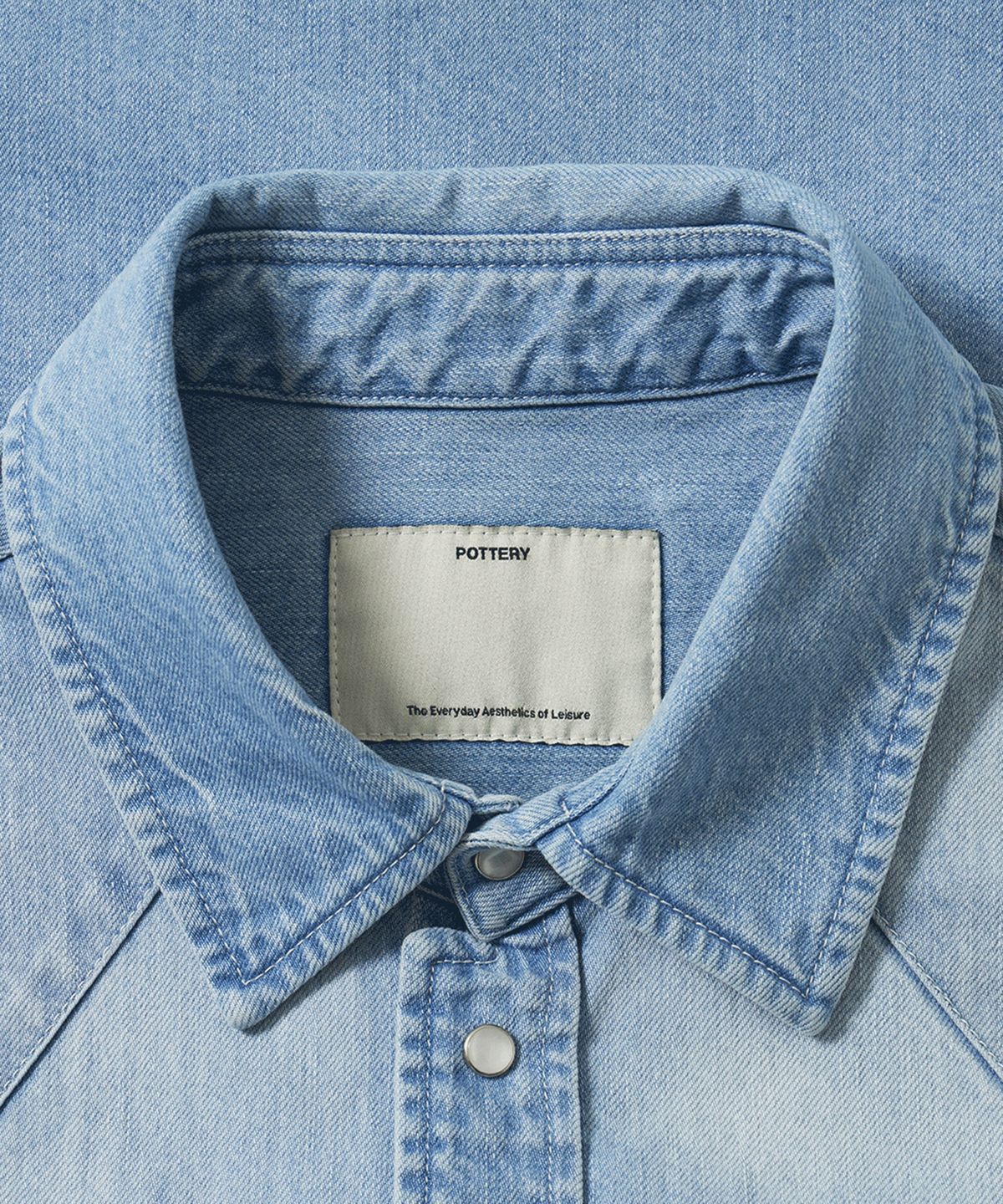 포터리(POTTERY) Light Denim Shirt (Light Blue)