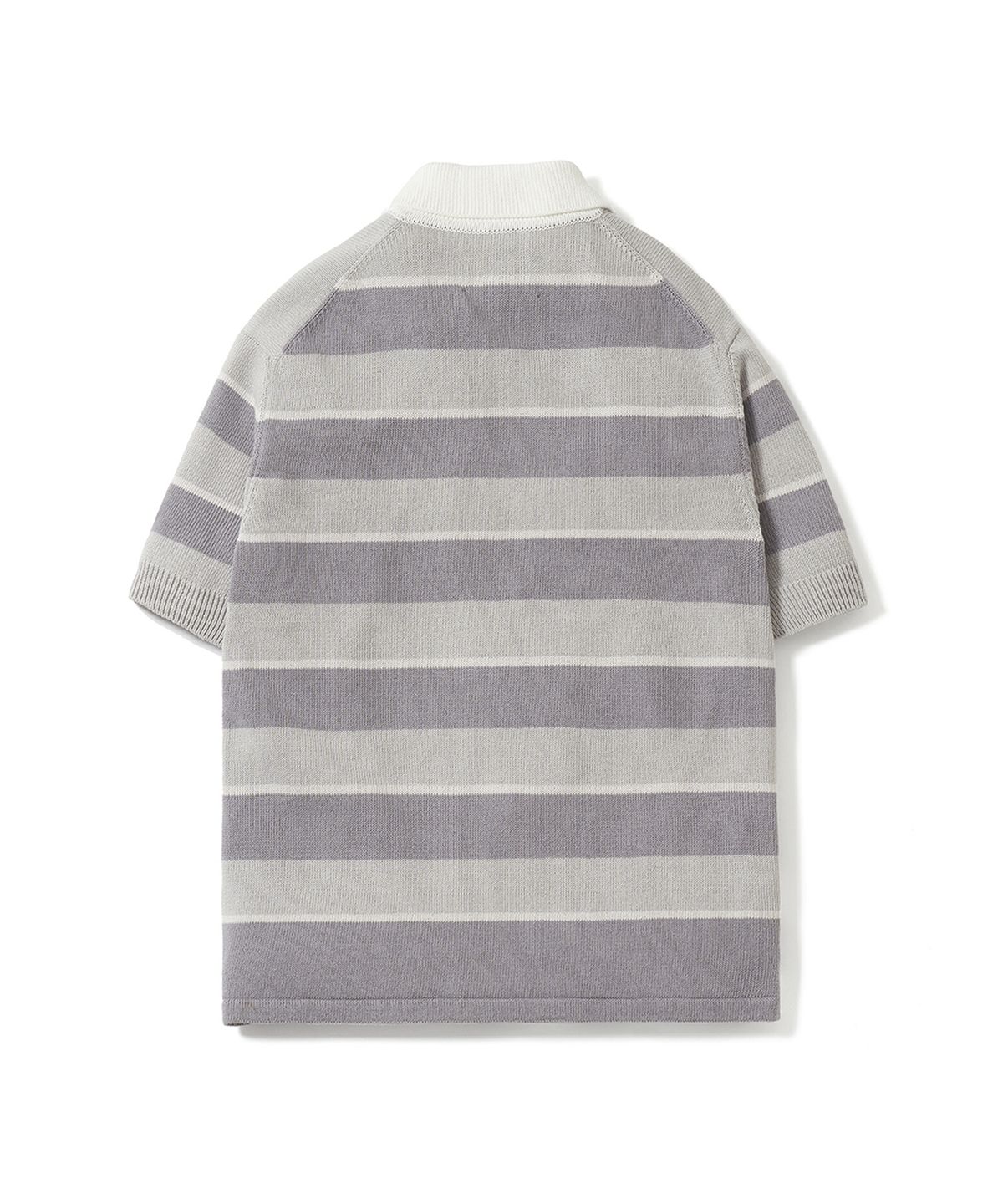포터리(POTTERY) Short Sleeve Rugby Polo Knit (Light Gray)