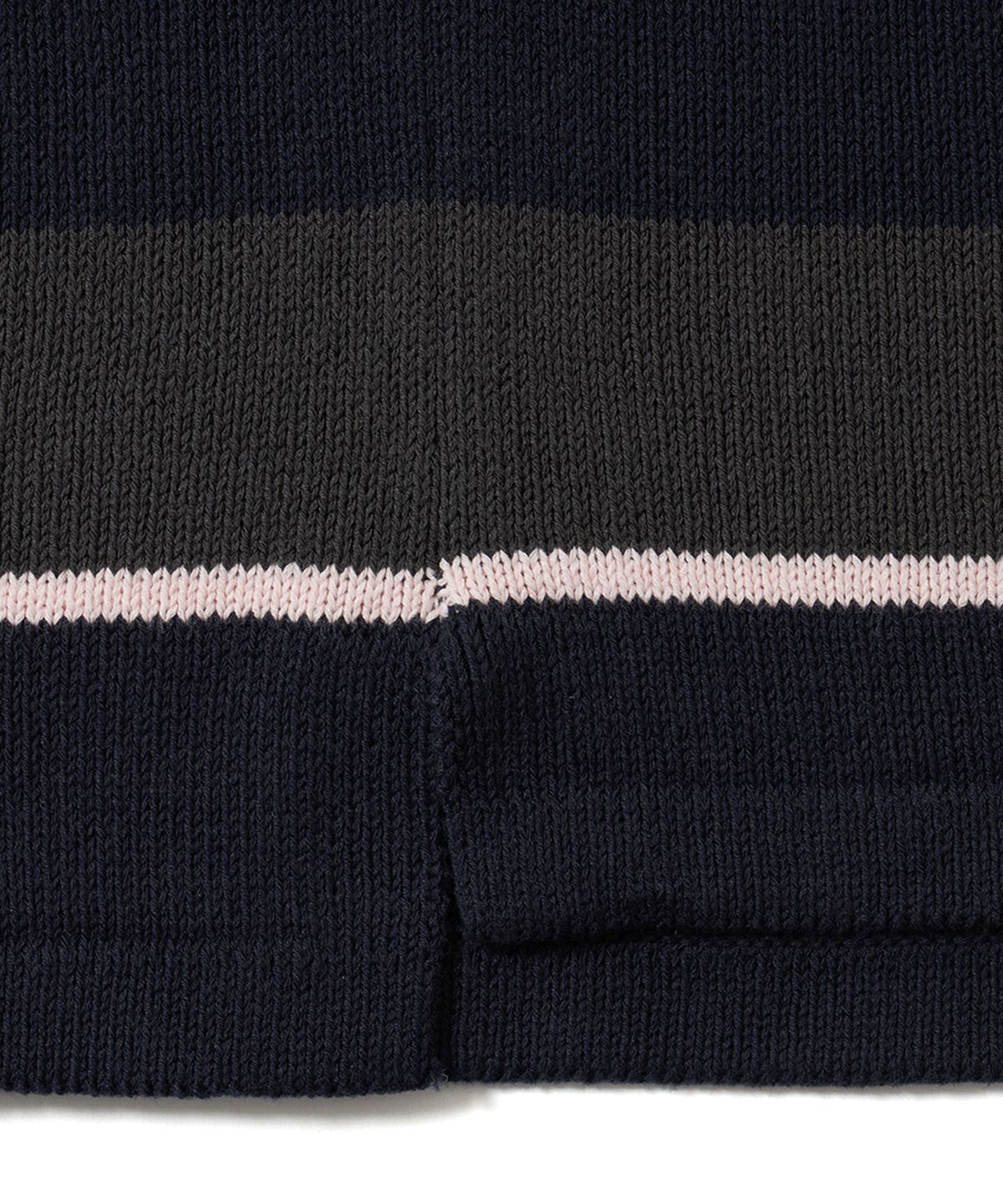 포터리(POTTERY) Short Sleeve Rugby Polo Knit (Dark Navy)