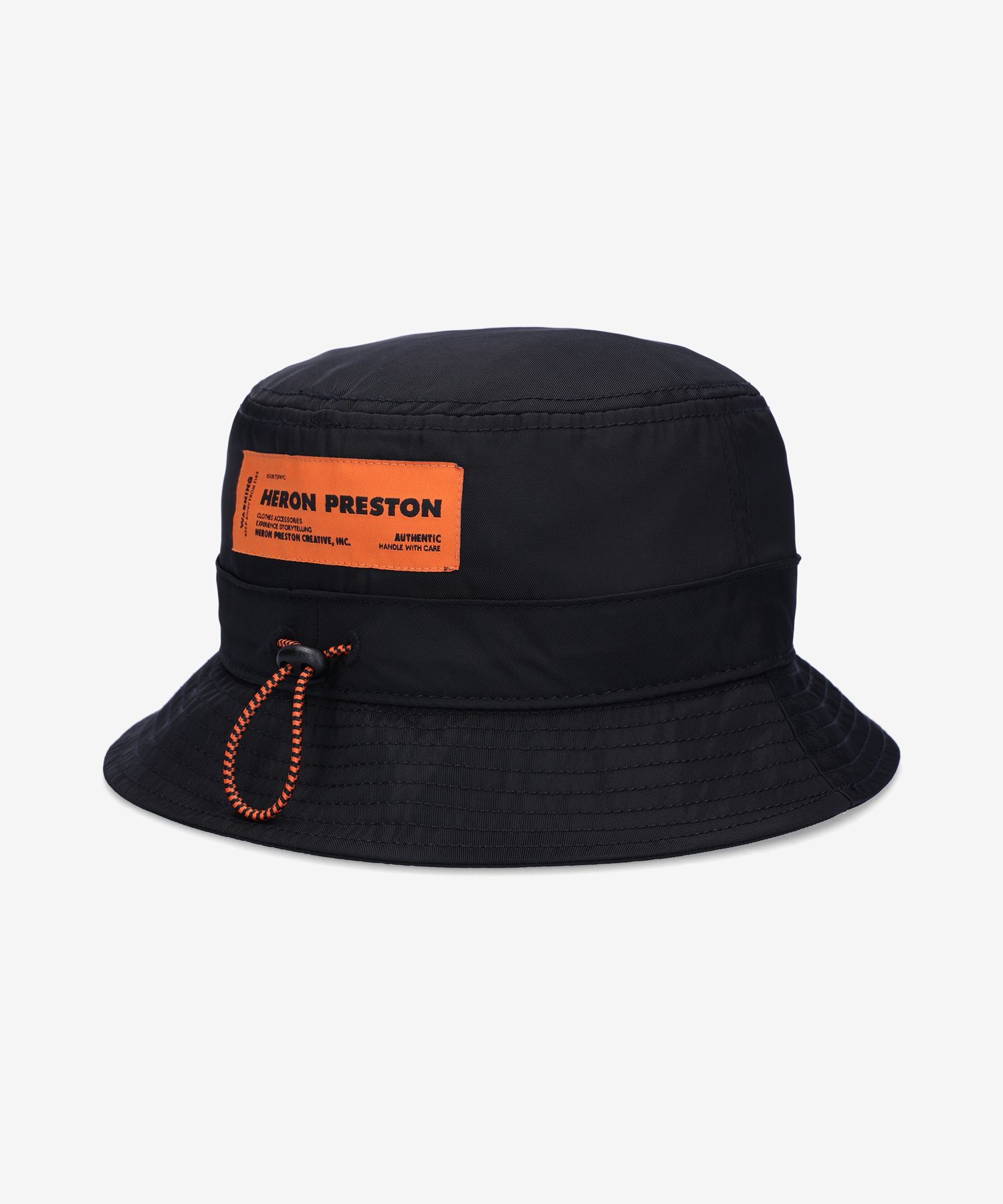 MUSINSA | HERON PRESTON Logo Bucket Hat - Black