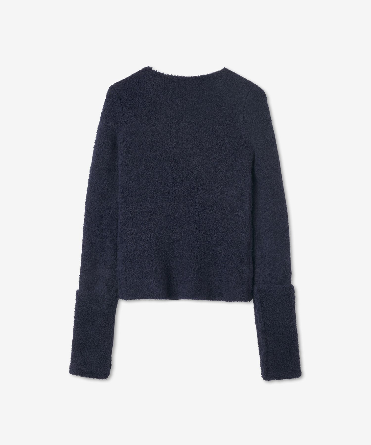 【未使用品】MUFFLER, WOOL-KNIT NAVY 未使用品】MUFFLER, WOOL-KNIT NAVY