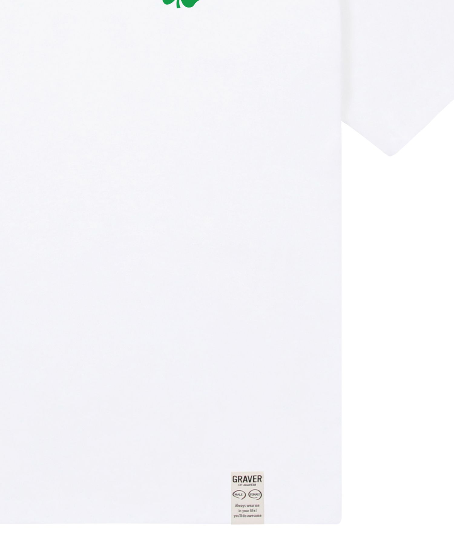 MUSINSA | GRAVER [UNISEX] Small Clover Flower Smile Short