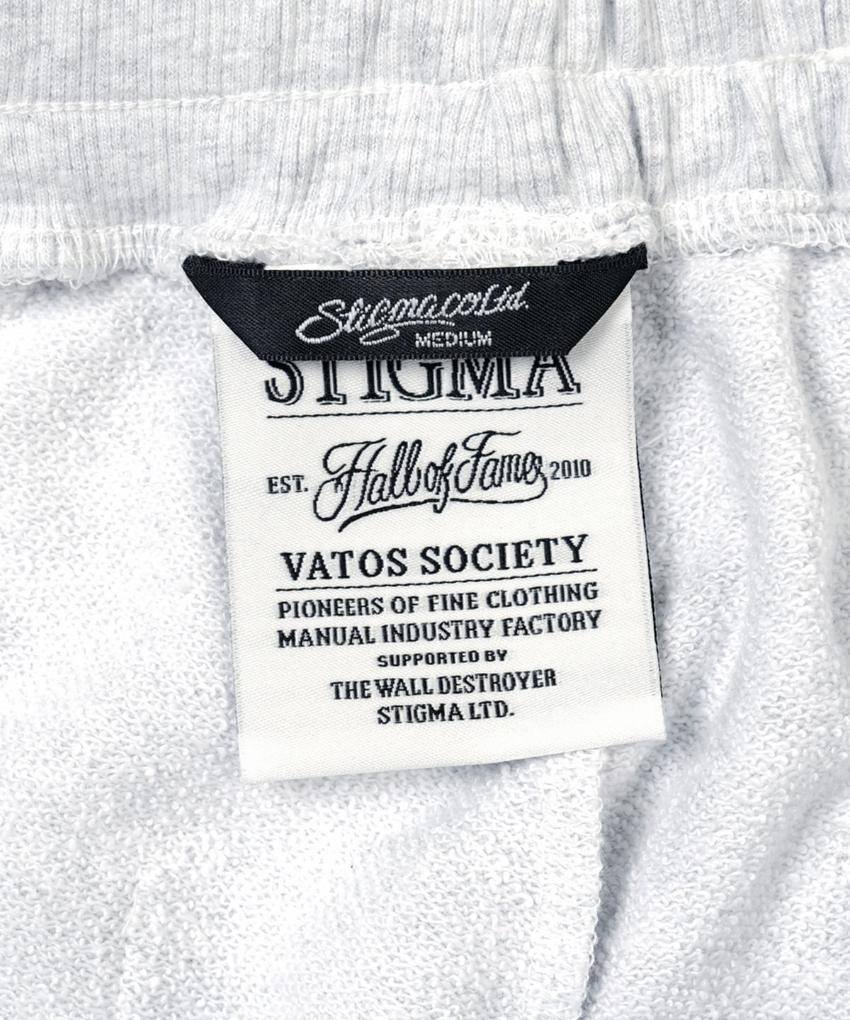 스티그마(STIGMA) 23 ZIPPER SHORTS WHITE MELANGE