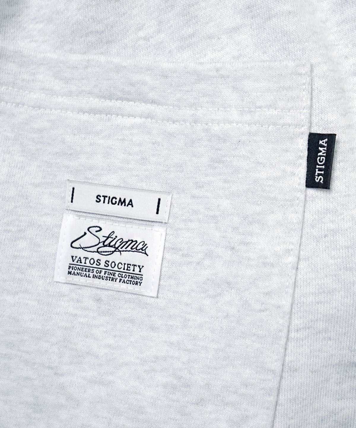 스티그마(STIGMA) 23 ZIPPER SHORTS WHITE MELANGE