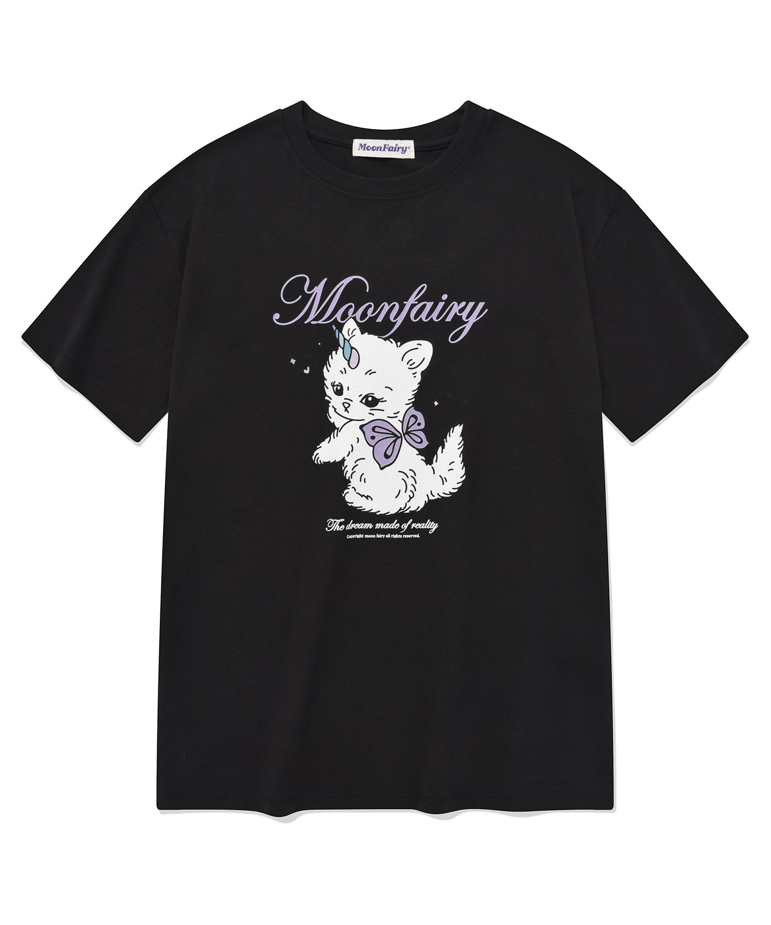 ◆24SS MOON FAIRY MF SQUARE LOGO ロングTシャツ/2色◆ MUSINSA公式 | MOON FAIRY MF FAIRY CAT TEE - BLACK
