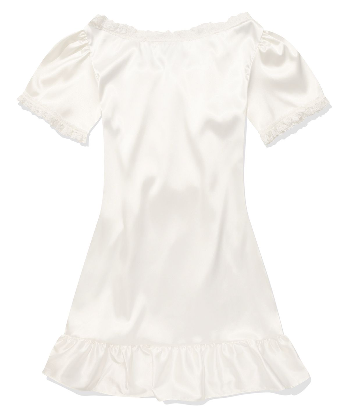 프론트아카이브랩(FRONT ARCHIVE LAB) MF DOLLY PUFF SATIN DRESS-WHITE