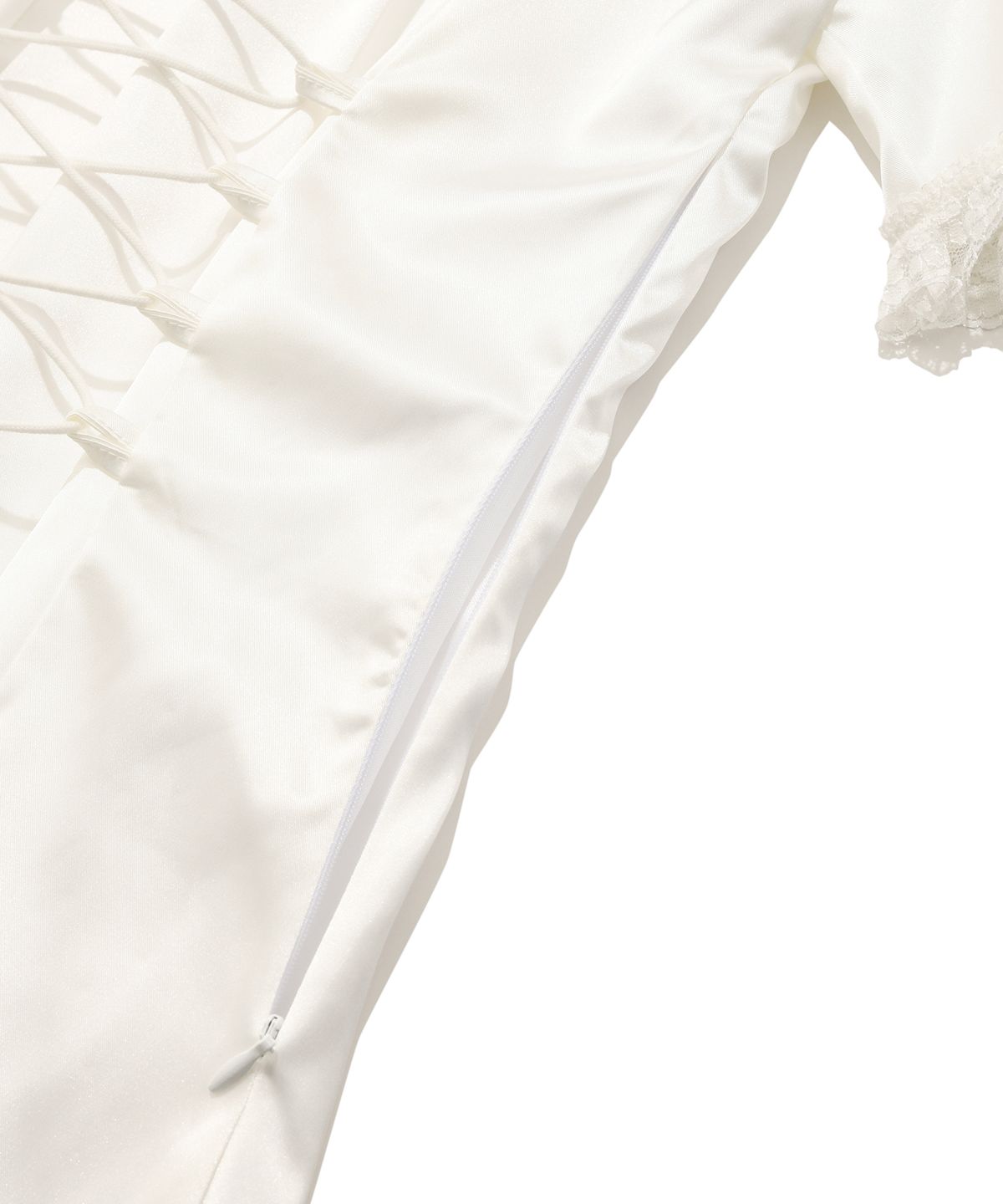 프론트아카이브랩(FRONT ARCHIVE LAB) MF DOLLY PUFF SATIN DRESS-WHITE