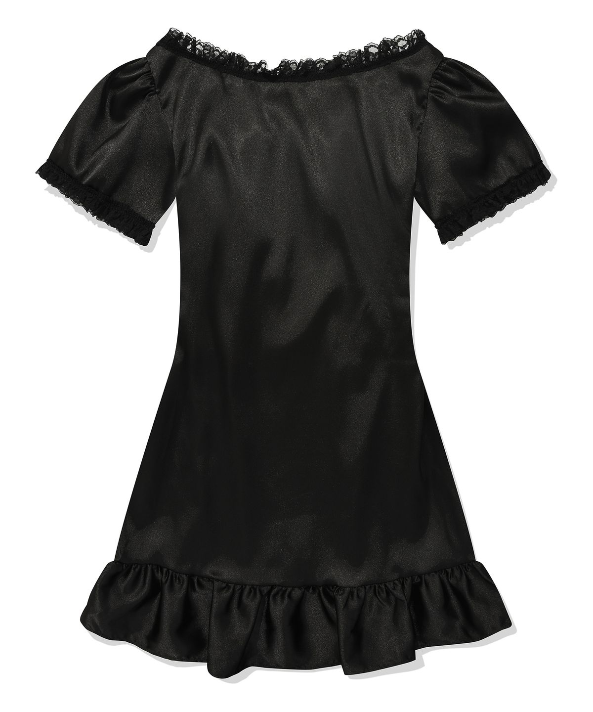 프론트아카이브랩(FRONT ARCHIVE LAB) MF DOLLY PUFF SATIN DRESS-BLACK