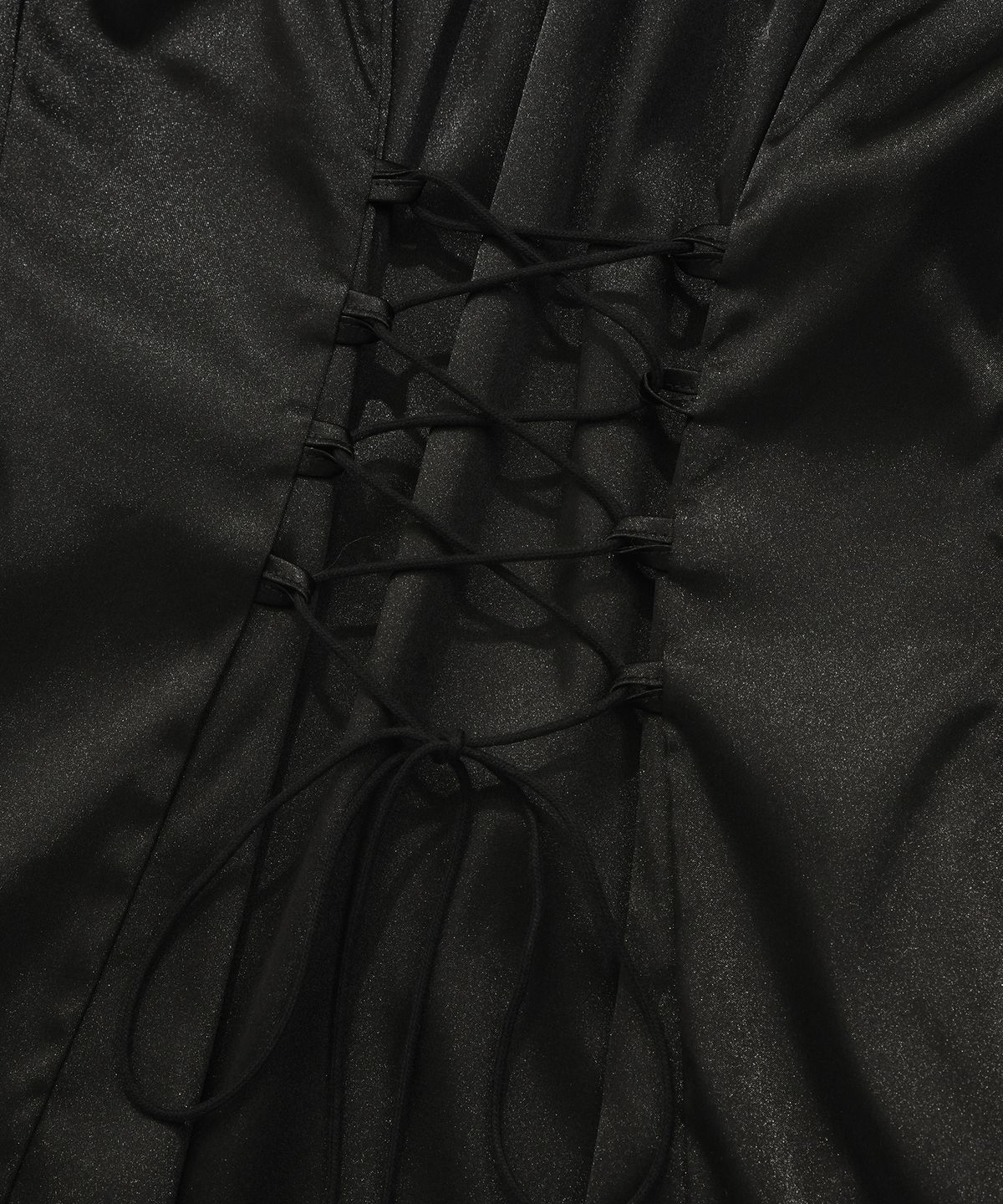 프론트아카이브랩(FRONT ARCHIVE LAB) MF DOLLY PUFF SATIN DRESS-BLACK