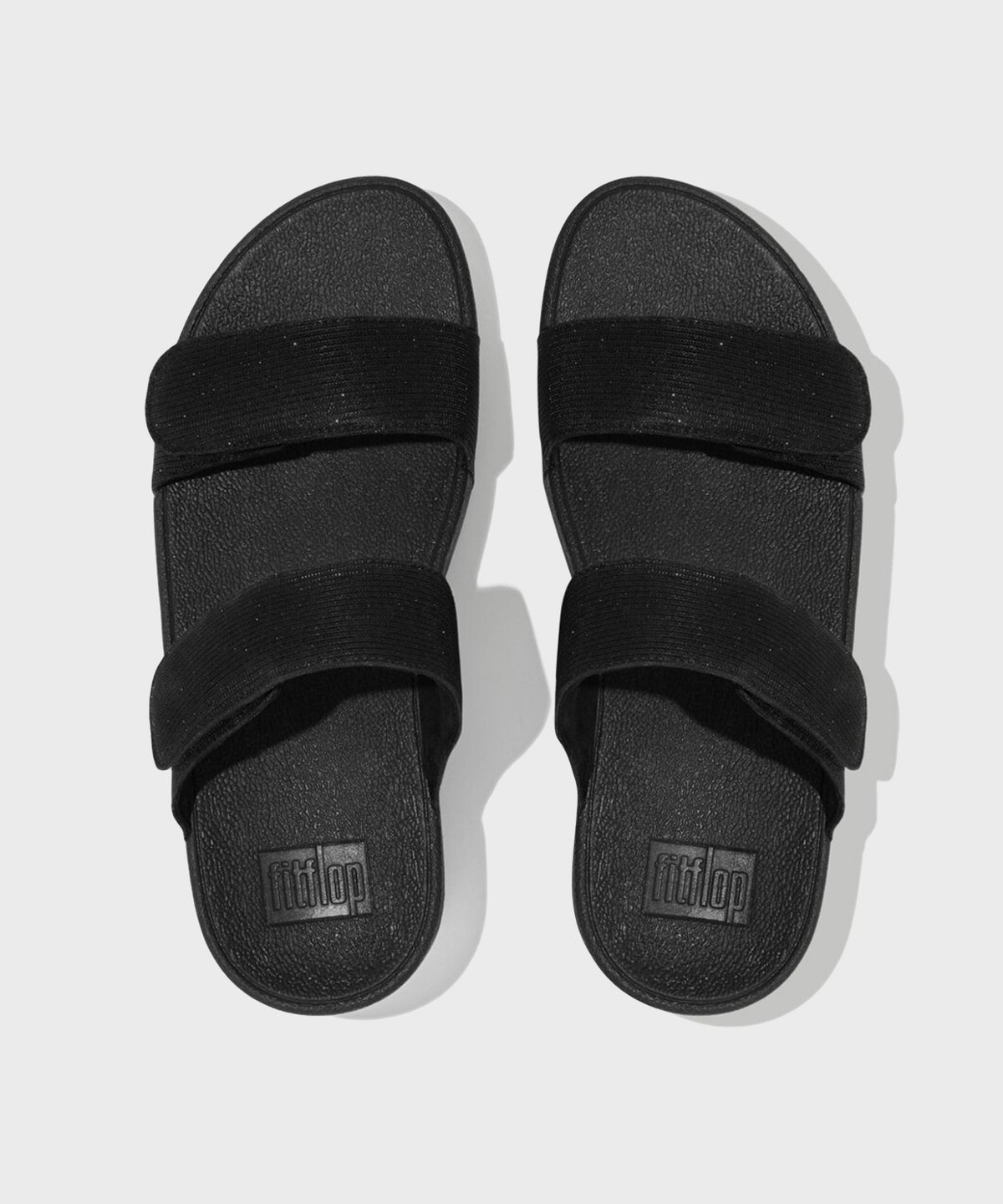 핏플랍(FITFLOP) 루루 쉬머럭스 슬라이드 All Black