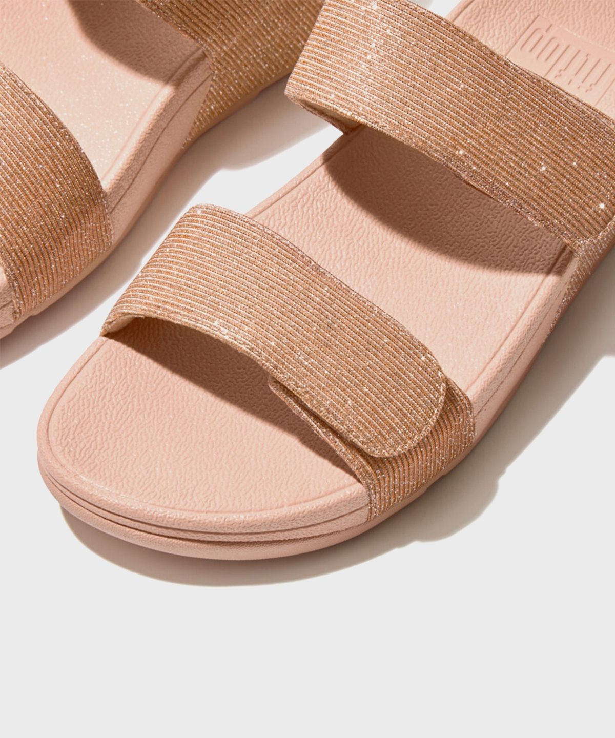 핏플랍(FITFLOP) 루루 쉬머럭스 슬라이드 Rose Gold