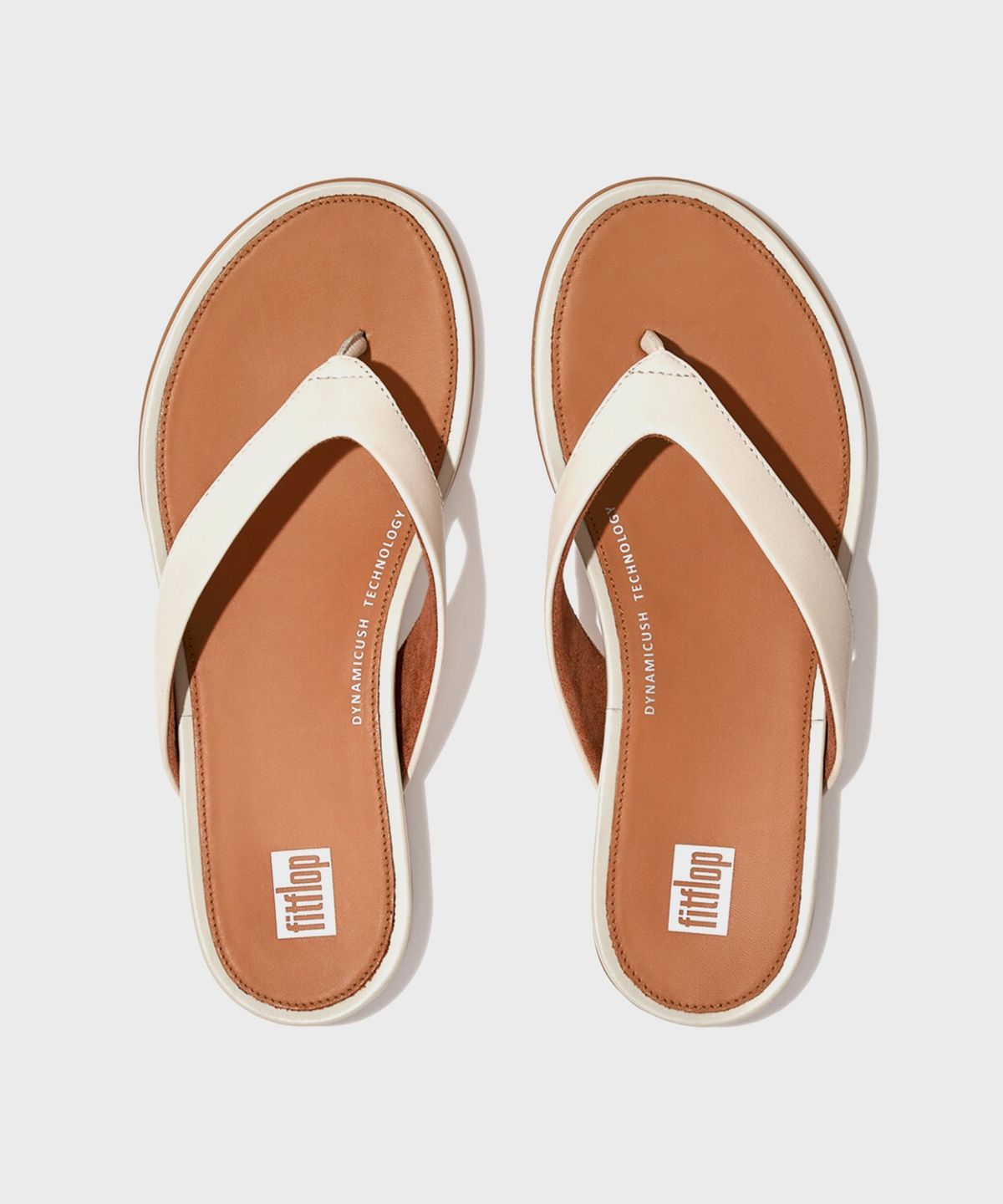핏플랍(FITFLOP) 그라시에 레더 쪼리 Stone Beige