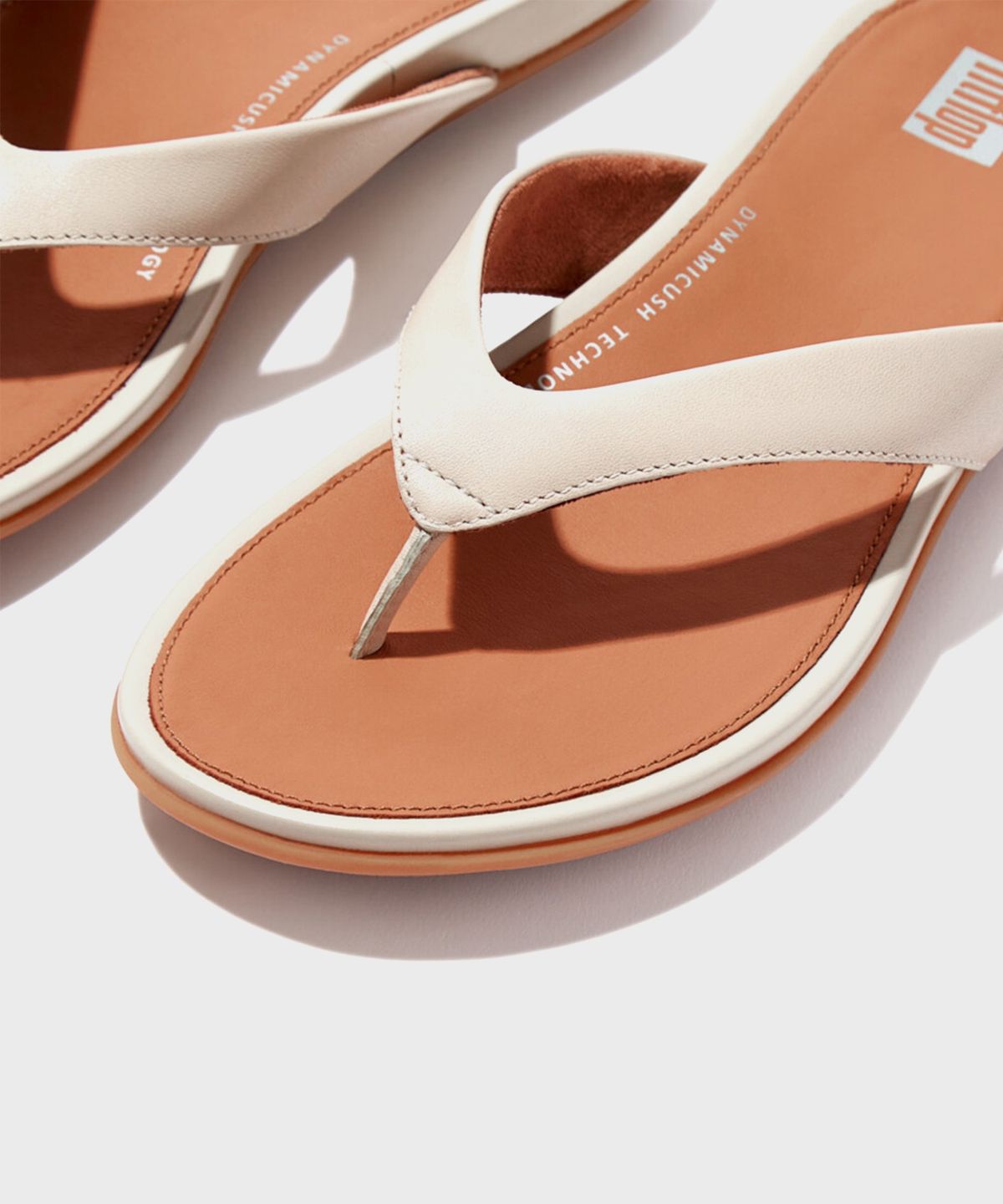 핏플랍(FITFLOP) 그라시에 레더 쪼리 Stone Beige