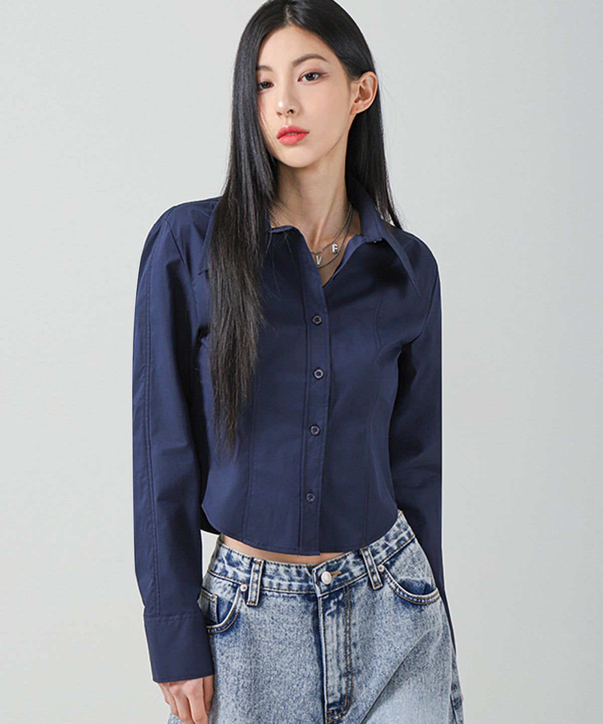 어반드레스(AVANDRESS) Ava line shirt - 4COL