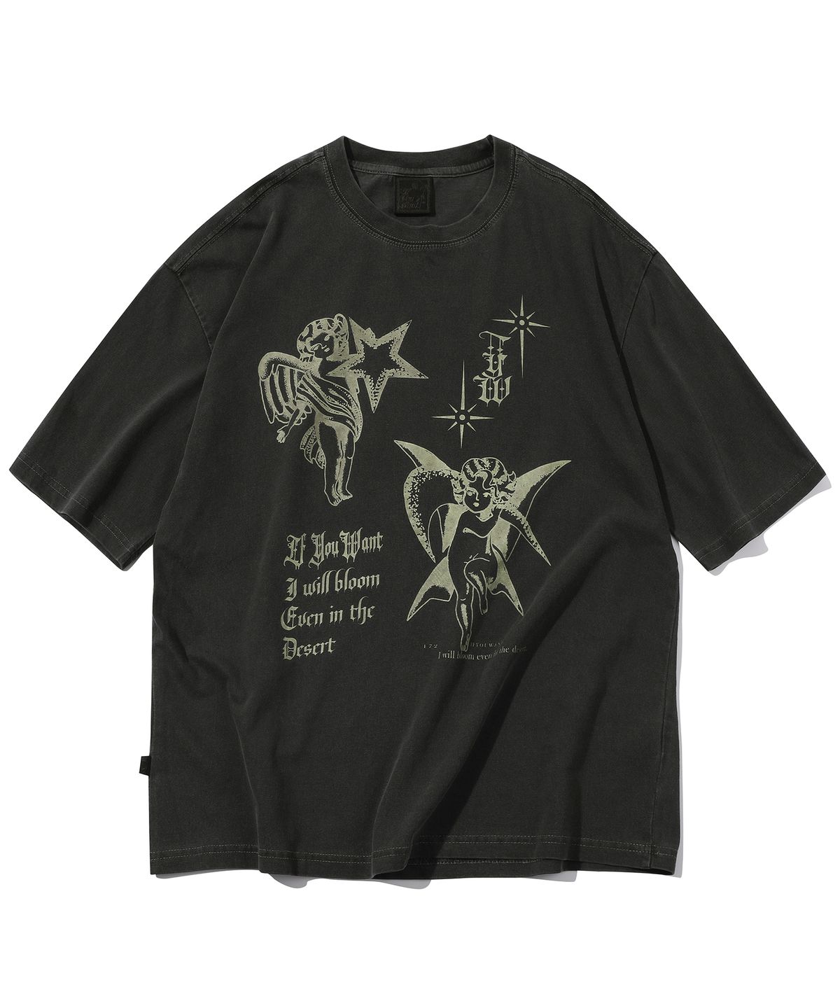 이퓨원트(IFYOUWANT) Star and Moon pigment TEE smoke black
