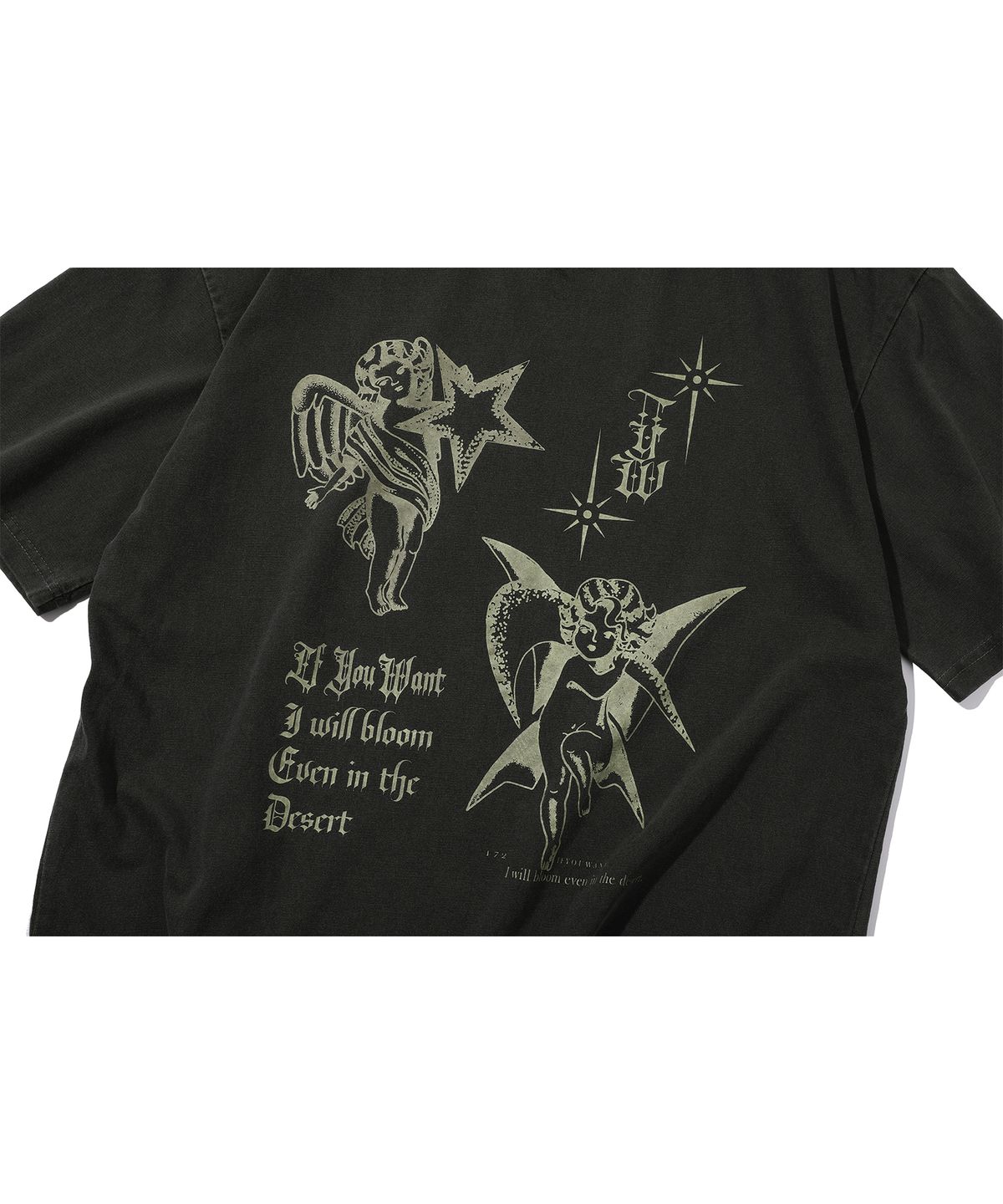 이퓨원트(IFYOUWANT) Star and Moon pigment TEE smoke black