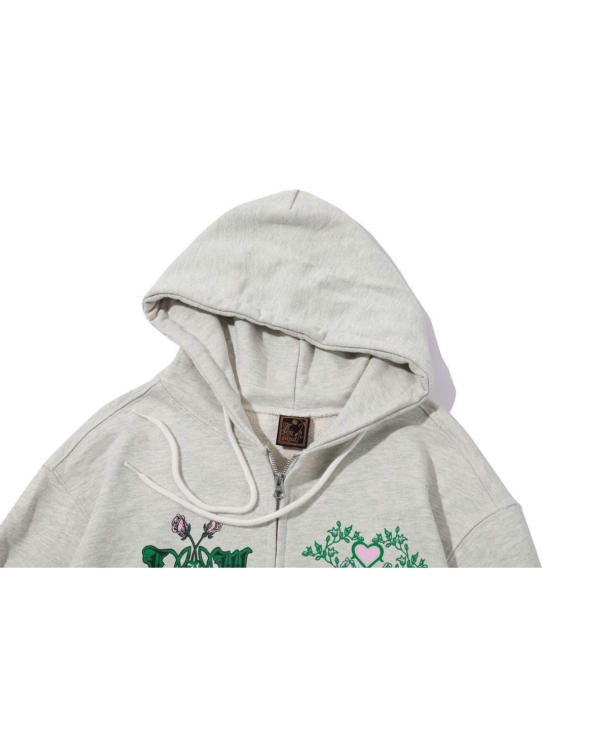 이퓨원트(IFYOUWANT) 2 WAY BUNNY CROP HOOD ZIPUP oatmeal
