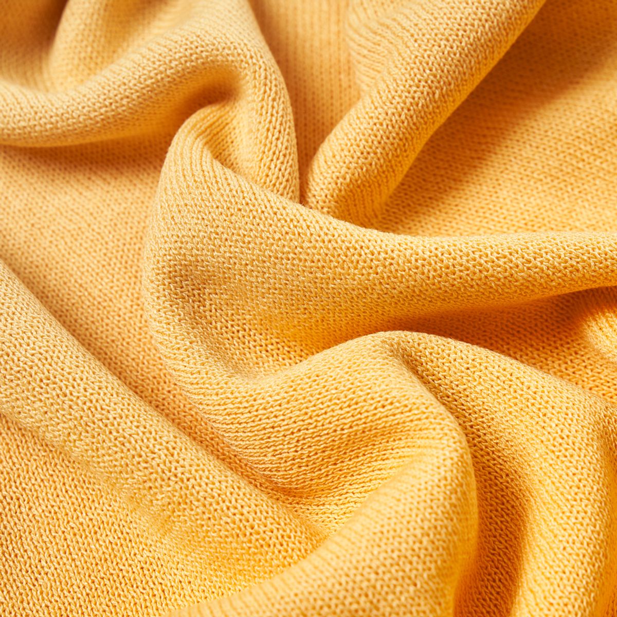 베르노(VERNO) Linen like open collar knit Yellow
