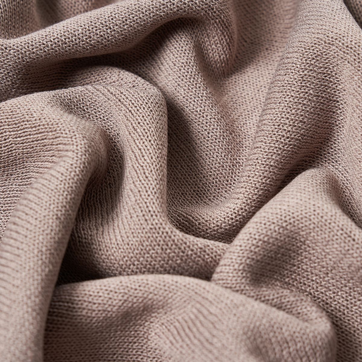 베르노(VERNO) Linen like open collar knit Grey