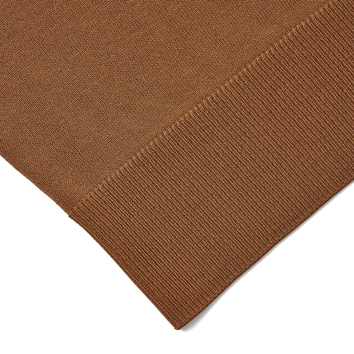 베르노(VERNO) [CASUAL]Linen like Long sleeve round knit Camel
