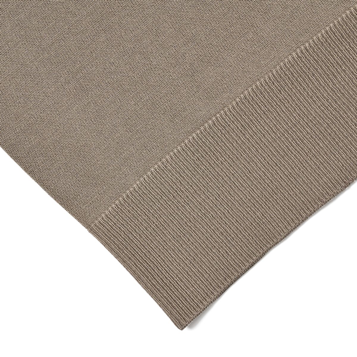 베르노(VERNO) [CASUAL]Linen like Long sleeve round knit Kharki