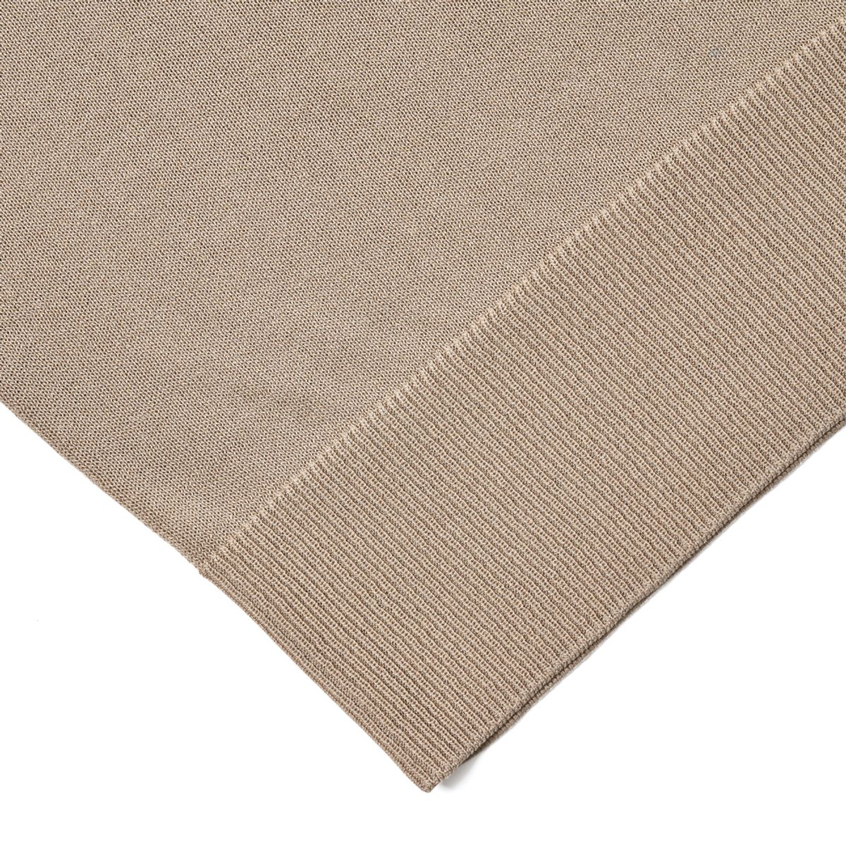 베르노(VERNO) [CASUAL]Linen like Long sleeve round knit Beige