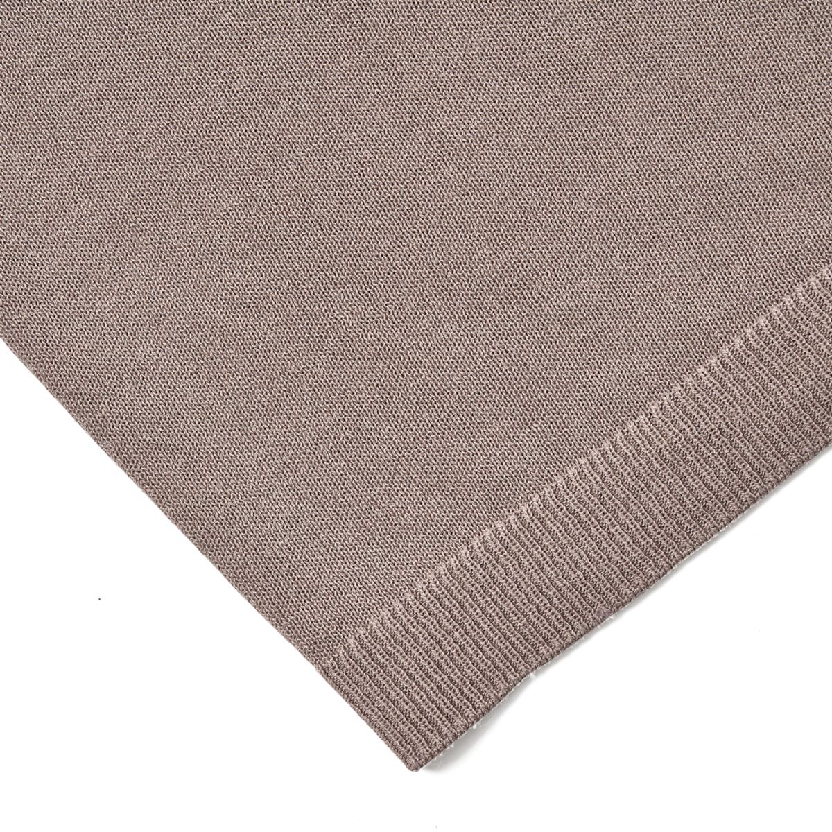 베르노(VERNO) [CASUAL]Linen like button polo knit Grey