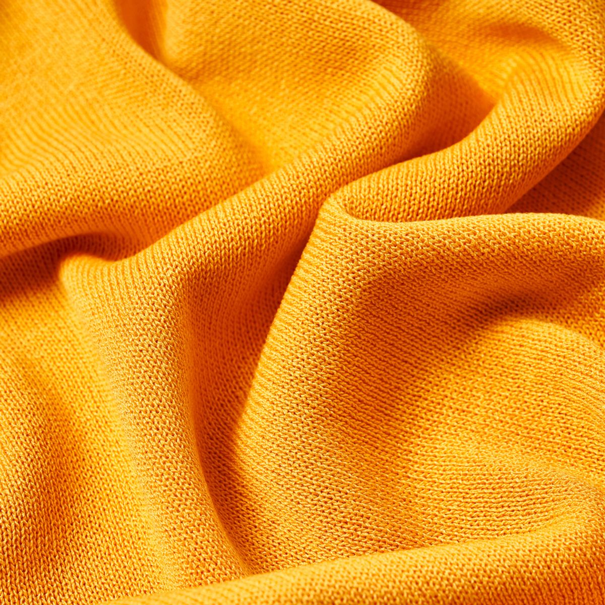베르노(VERNO) [CASUAL]Linen like button polo knit Pumpkin