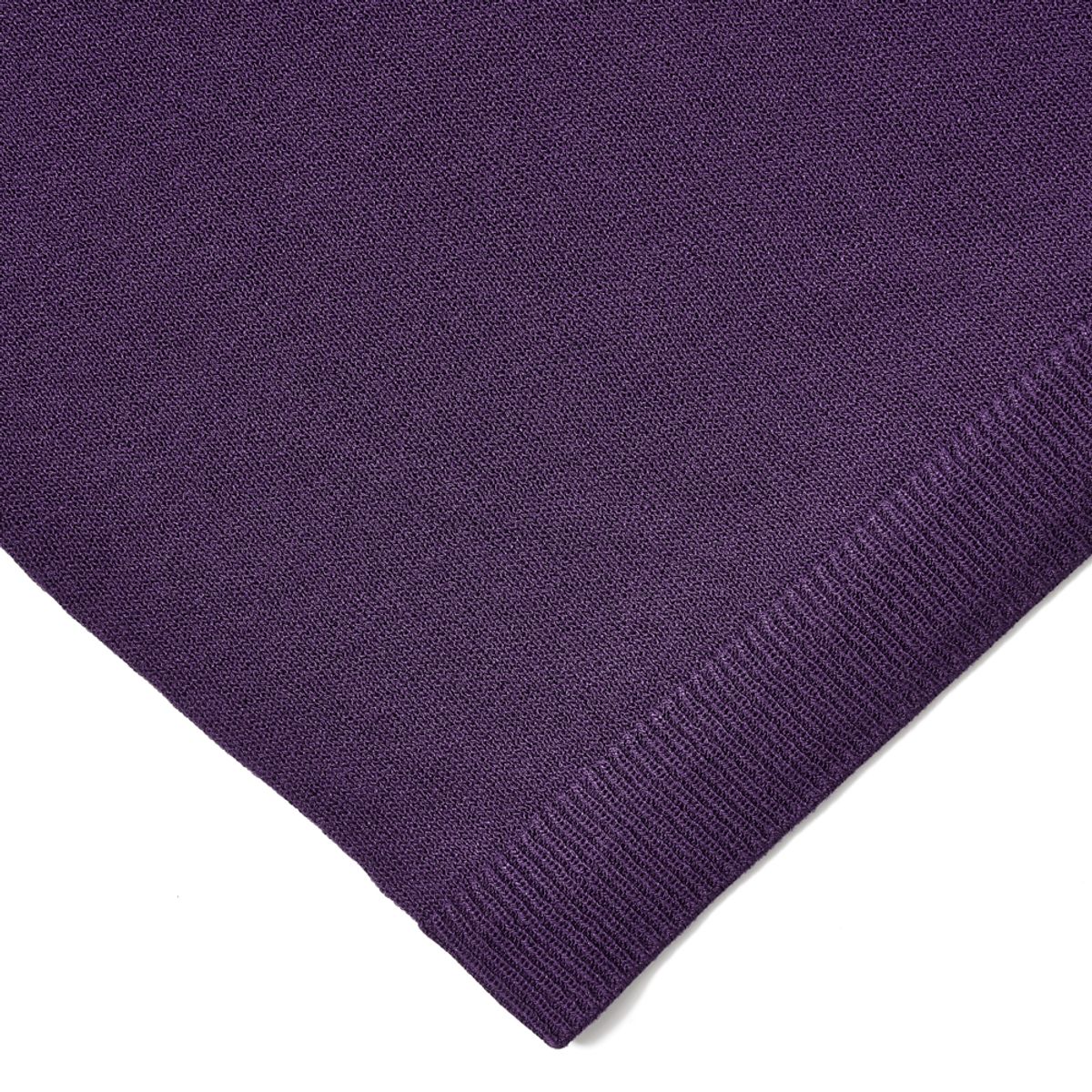 베르노(VERNO) [CASUAL]Linen like button polo knit Violet
