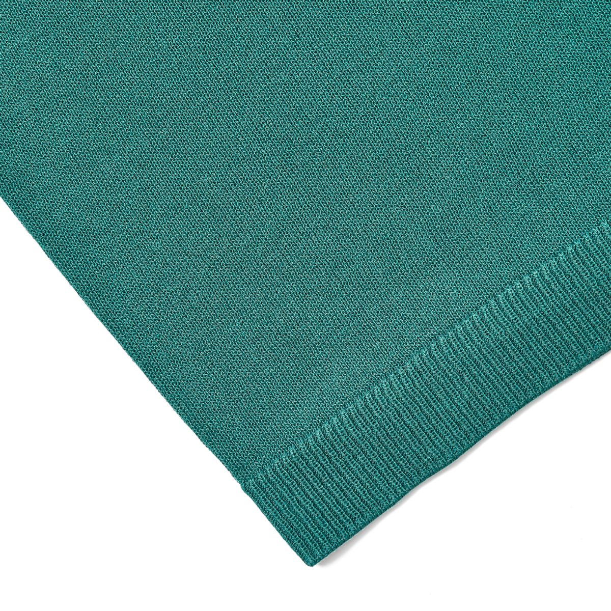 베르노(VERNO) [CASUAL] Linen like button polo knit Emerald