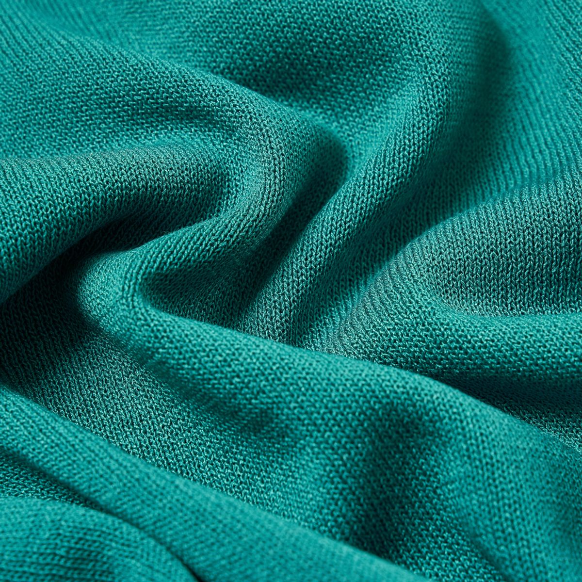 베르노(VERNO) [CASUAL] Linen like button polo knit Emerald