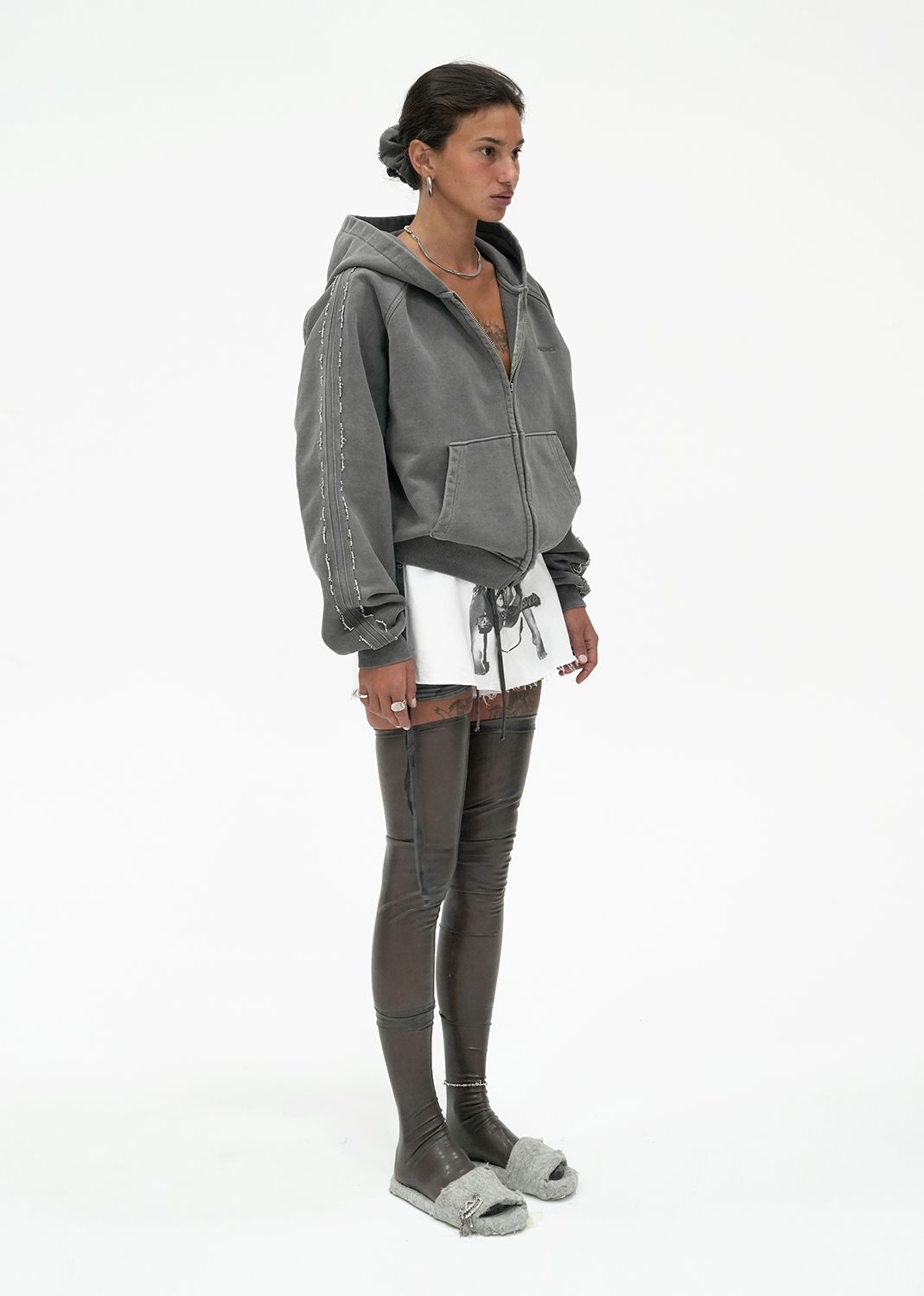 Beaded Track Hoodie