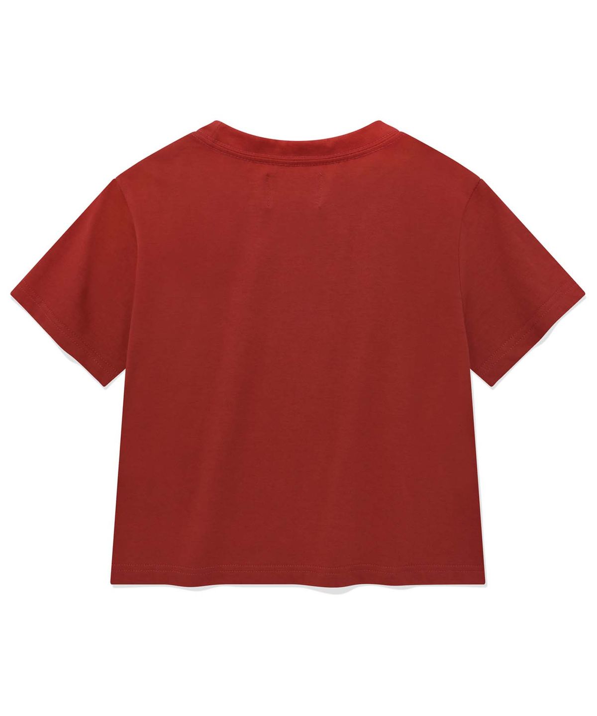 리트리버클럽(RETRIEVER CLUB) DOGGY STAR CROP TEE [BURGUNDY]