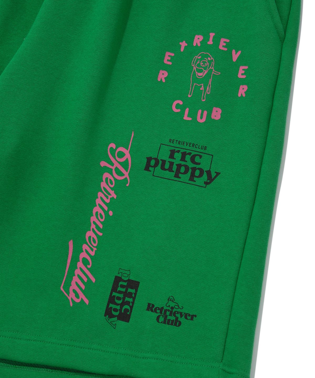 리트리버클럽(RETRIEVER CLUB) MULTI LOGO SHORTS [LIGHT GREEN]