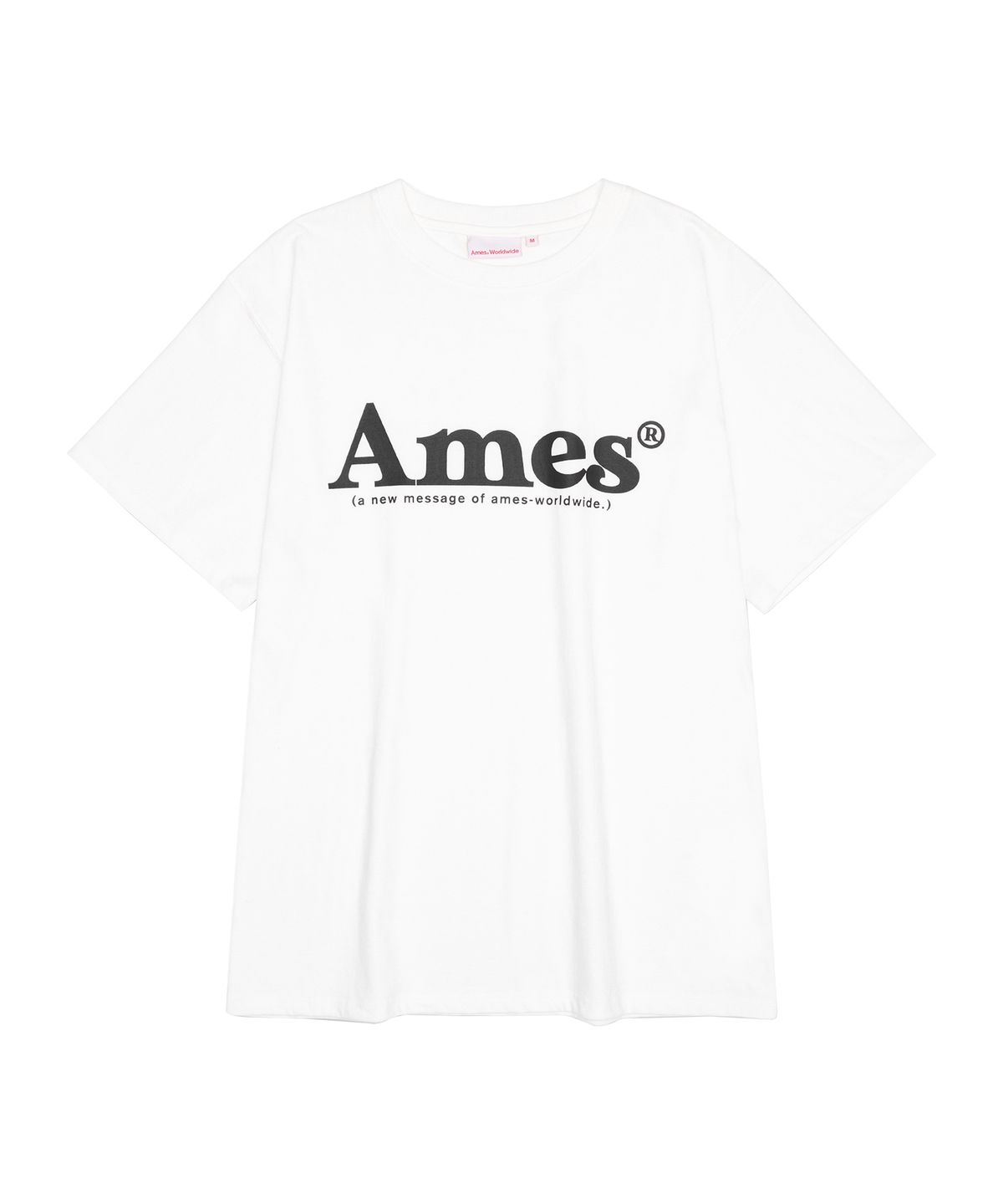아메스 월드와이드(AMES-WORLDWIDE) (unisex) BASIC LOGO TEE WHITE