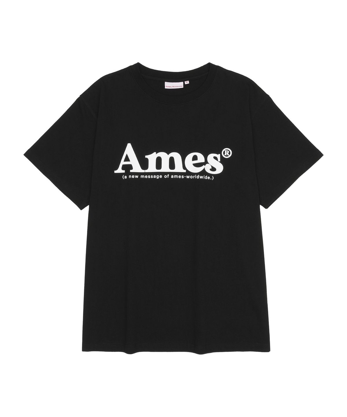 아메스 월드와이드(AMES-WORLDWIDE) (unisex) BASIC LOGO TEE BLACK