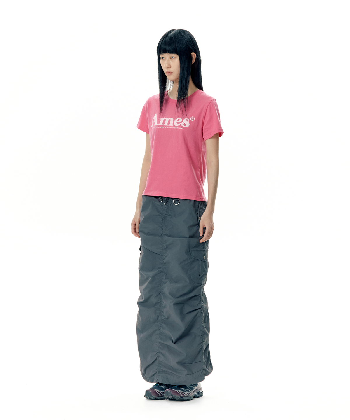 아메스 월드와이드(AMES-WORLDWIDE) BASIC LOGO TEE PINK